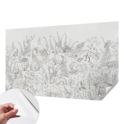 Papier peint photo sur tissu non tissé animaux de la forêt