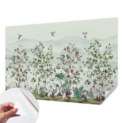 Papier peint chambre adulte cocooning Exotické stromy
