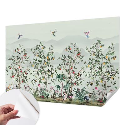 Papier peint chambre adulte cocooning Exotické stromy