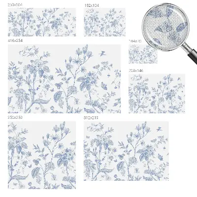 Papier peint photo imprimé sur tissu non tissé Motif floral