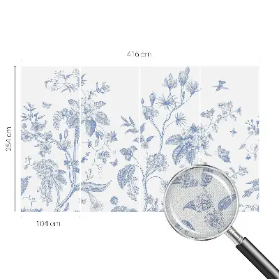 Papier peint photo imprimé sur tissu non tissé Motif floral