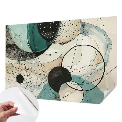 Papier peint intissé Cercles colorés