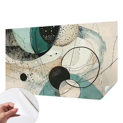 Papier peint intissé Cercles colorés