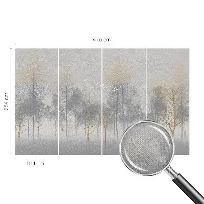 Papier peint photo imprimé sur tissu non tissé Harmonie forestière