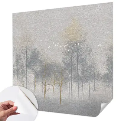 Papier peint photo imprimé sur tissu non tissé Harmonie forestière