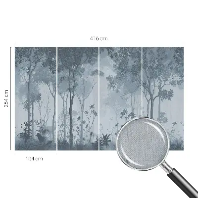 Papier peint photo grand format pour le mur Mysticisme de la forêt