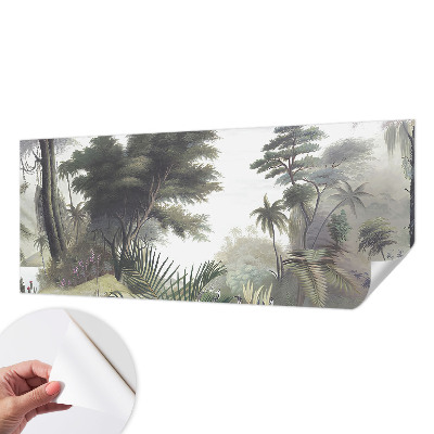 Papier peint tête de lit chambre adulte Exotická krajina