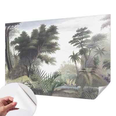 Papier peint tête de lit chambre adulte Exotická krajina