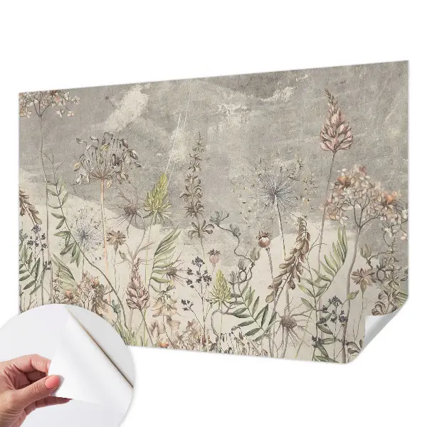 Papier peint photographique intissé plantes sauvages