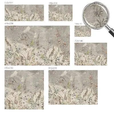 Papier peint photographique intissé plantes sauvages