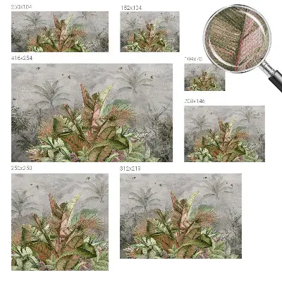 Papier peint intissé jungle exotique