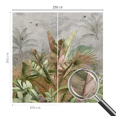 Papier peint intissé jungle exotique