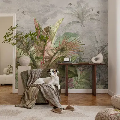 Papier peint intissé jungle exotique