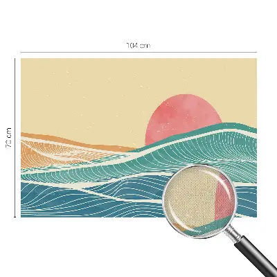 Papier peint photo sur tissu non tissé vagues de la mer