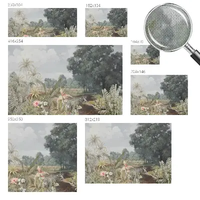 Papier peint photo imprimé sur tissu non tissé Paysage exotique