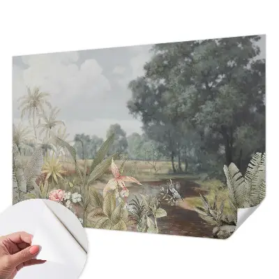 Papier peint photo imprimé sur tissu non tissé Paysage exotique