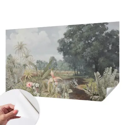 Papier peint photo imprimé sur tissu non tissé Paysage exotique