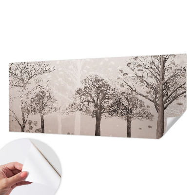 Papier peint chambre adulte cocooning Jemné stromy