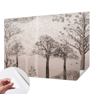 Papier peint chambre adulte cocooning Jemné stromy