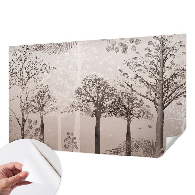 Papier peint chambre adulte cocooning Jemné stromy