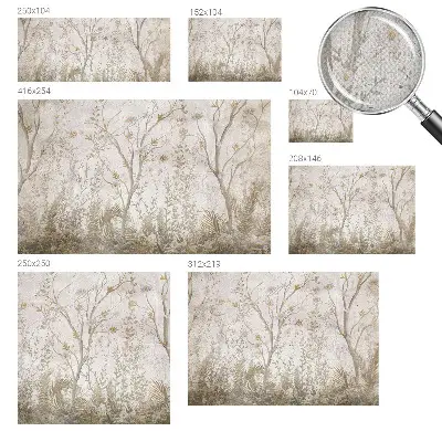 Papier peint photo imprimé sur tissu non tissé Un coin de forêt