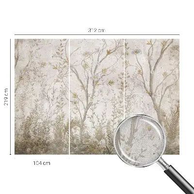 Papier peint photo imprimé sur tissu non tissé Un coin de forêt