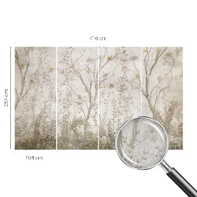 Papier peint photo imprimé sur tissu non tissé Un coin de forêt