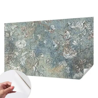 Papier peint intissé roses romantiques