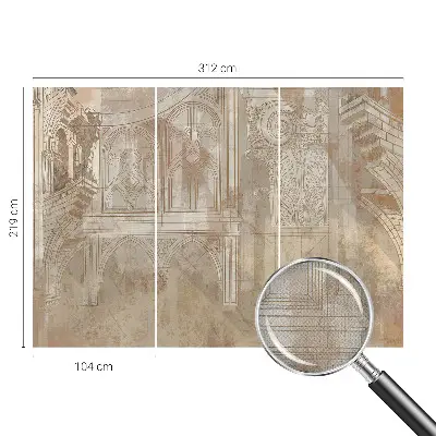 Papier peint intissé imprimé ornements historiques