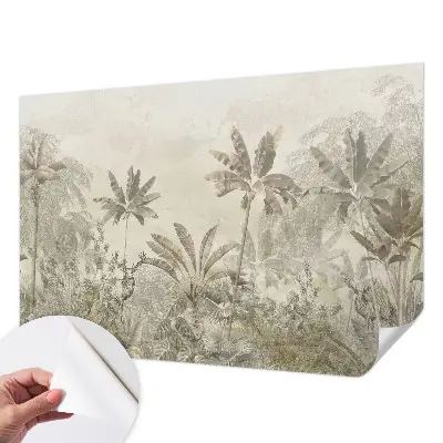 Papier peint photo imprimé sur tissu non tissé jungle tropicale