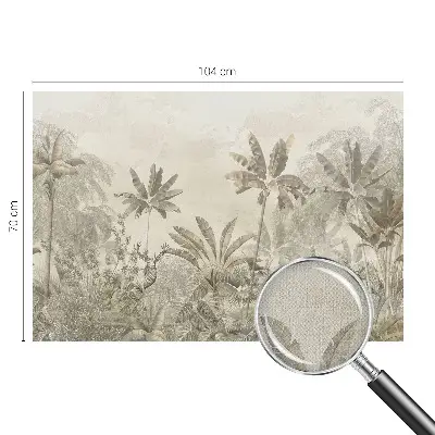 Papier peint photo imprimé sur tissu non tissé jungle tropicale
