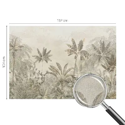 Papier peint photo imprimé sur tissu non tissé jungle tropicale