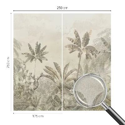 Papier peint photo imprimé sur tissu non tissé jungle tropicale