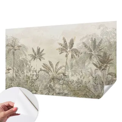 Papier peint photo imprimé sur tissu non tissé jungle tropicale
