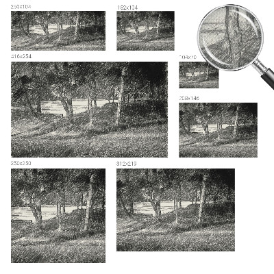 Papier peint panoramique adhésif Pokojná krajina