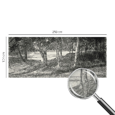 Papier peint panoramique adhésif Pokojná krajina