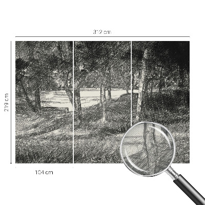 Papier peint panoramique adhésif Pokojná krajina