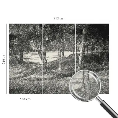 Papier peint photo grand format pour le mur Un paysage paisible