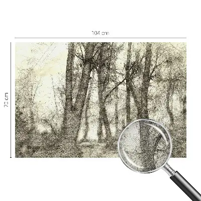 Papier peint photographique intissé Mélancolie de la forêt