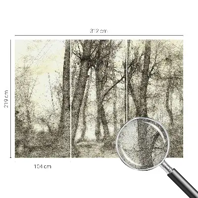 Papier peint photographique intissé Mélancolie de la forêt