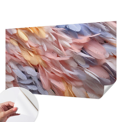 Papier peint chambre ado Pastelové pierka