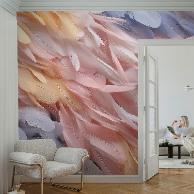 Papier peint chambre ado Pastelové pierka