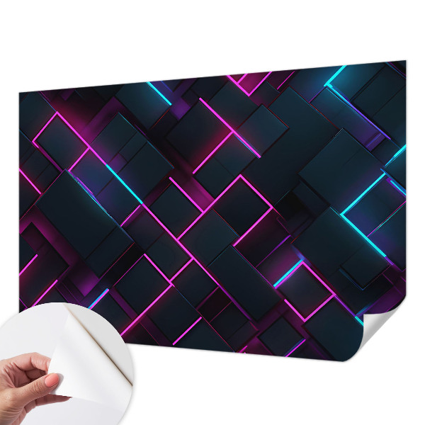 Papier peint chambre garçon Neónová geometria