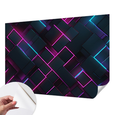 Papier peint chambre garçon Neónová geometria