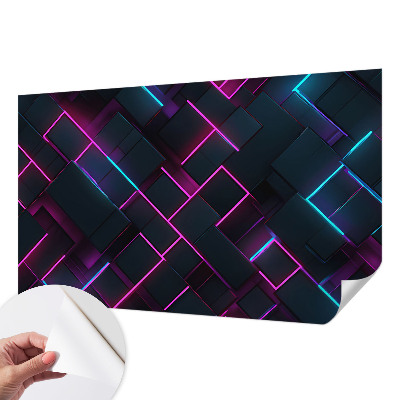 Papier peint chambre garçon Neónová geometria