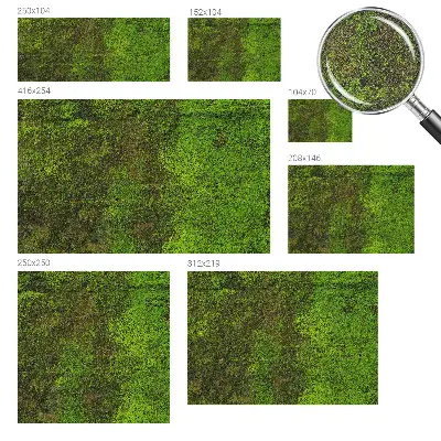 Papier peint intissé Tapis vert