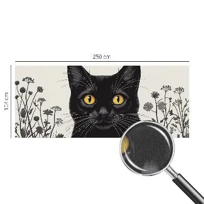 Papier peint photographique sur tissu non tissé fleurs de chat