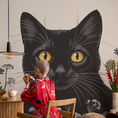 Déco papier peint salon Mačacie kvety