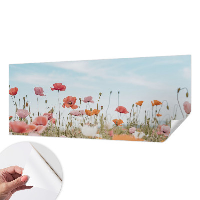 Papier peint panoramique pas cher Makové kvety
