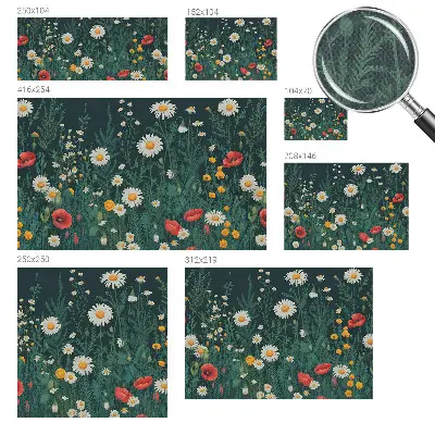 Papier peint photo grand format pour le mur fleurs sauvages